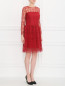 Платье-мини из шелка с ажурным узором Ermanno Scervino  –  Модель Общий вид