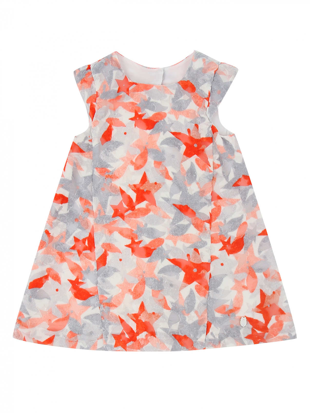 Платье с узором Baby Dior  –  Общий вид  – Цвет:  Узор