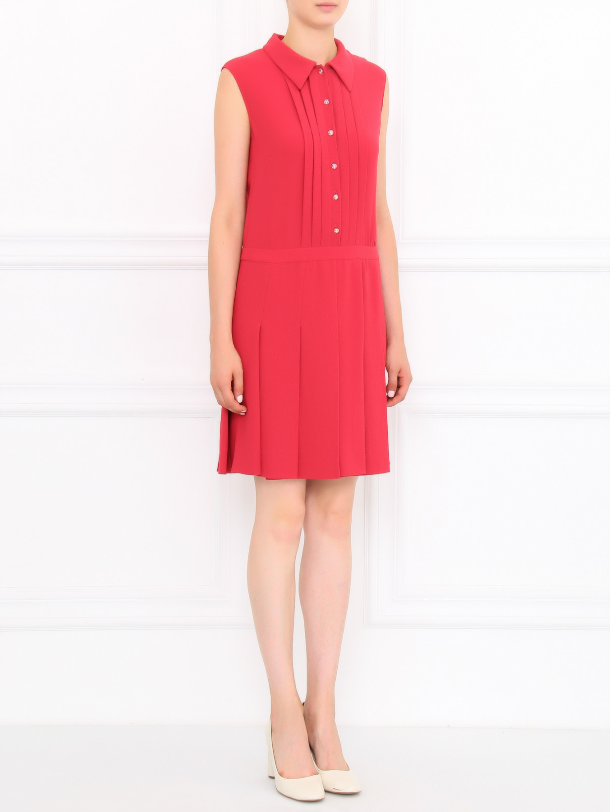 Платье-миди Moschino Cheap&Chic  –  Модель Общий вид  – Цвет:  Розовый