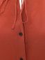Шелковая блуза с декоративными завязками CLOSED  –  Деталь