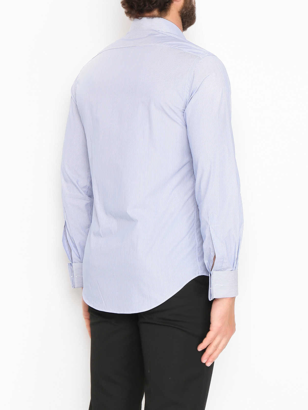 Рубашка из хлопка с узором Pal Zileri  –  МодельВерхНиз1