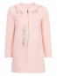 Пальто прямого кроя из шерсти с аппликацией Moschino Boutique  –  Общий вид