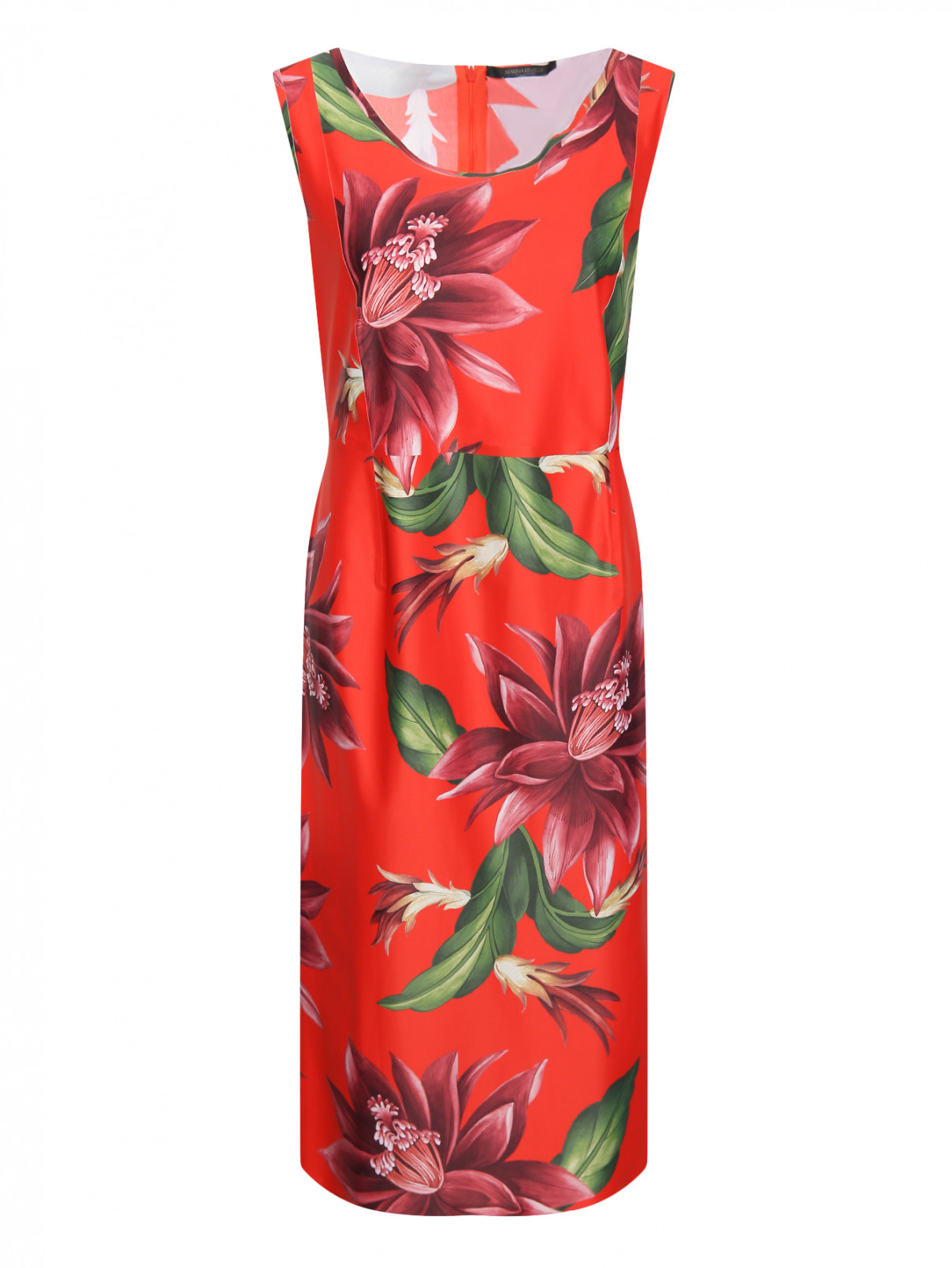 Платье с цветочным узором Marina Rinaldi  –  Общий вид  – Цвет:  Узор