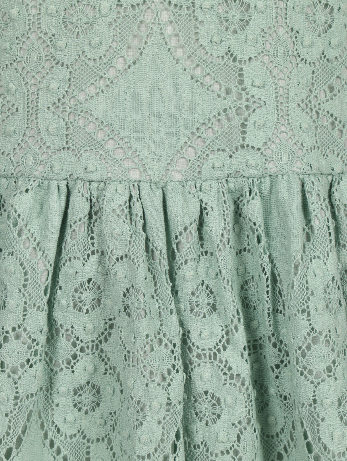 Платье из кружева Burberry  –  Деталь  – Цвет:  Зеленый