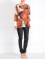 Блуза из шелка с цветочным узором Sportmax  –  Модель Общий вид