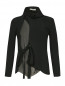 Однотонная блуза с драпировкой и поясом Jean Paul Gaultier  –  Общий вид