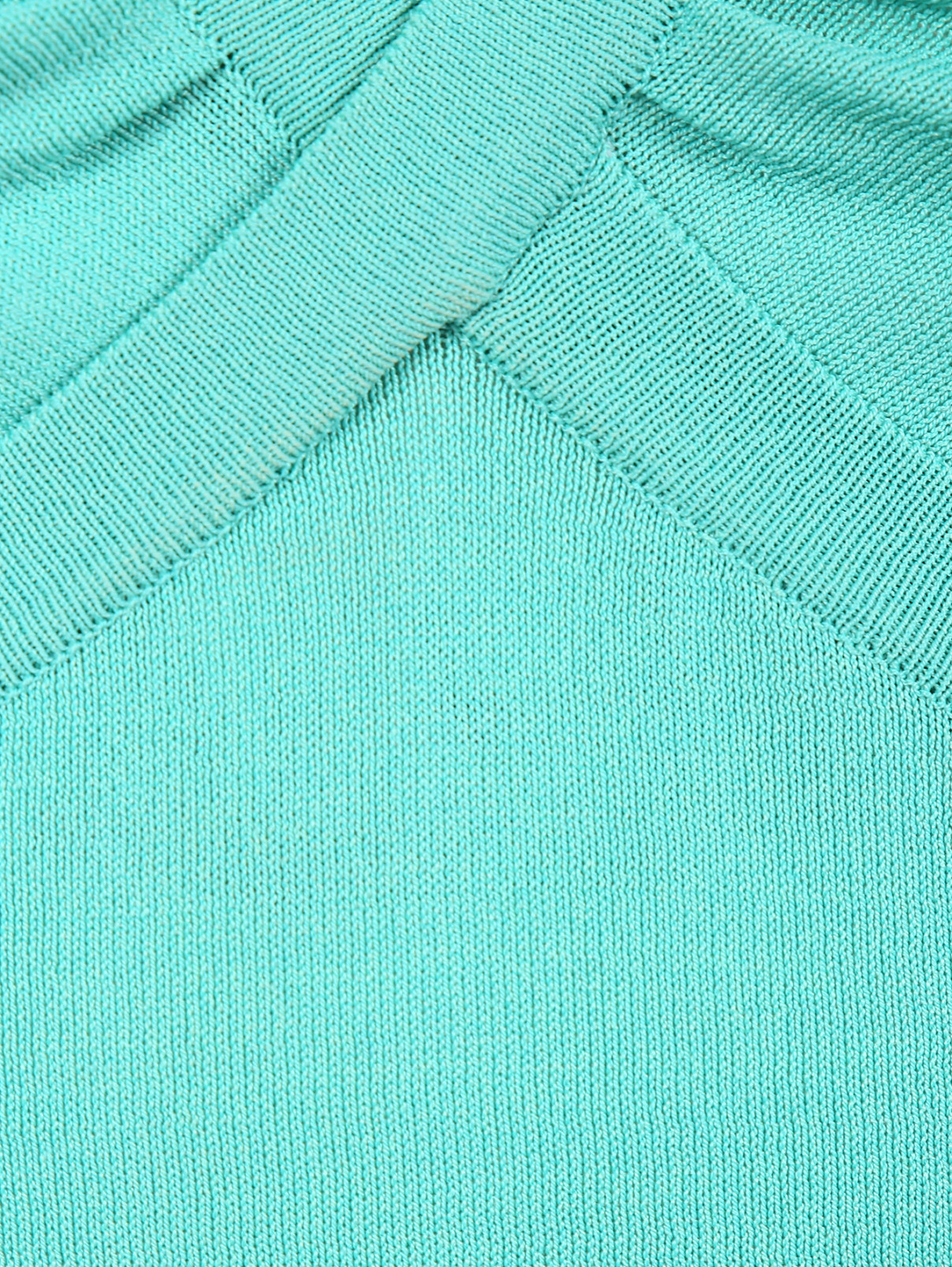 Трикотажный топ с вырезом на спине Versace 1969  –  Деталь  – Цвет:  Синий