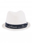 Шляпа из соломы с контрастной лентой Armani Junior  –  Обтравка1
