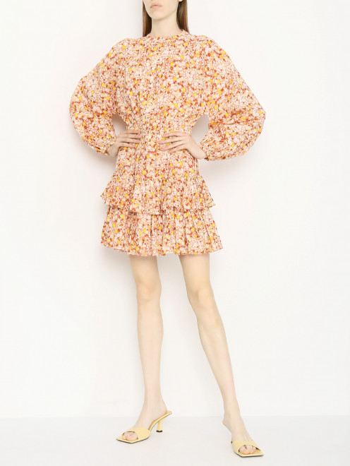 Платье-мини с цветочным узором  Maia Bergman - МодельОбщийВид