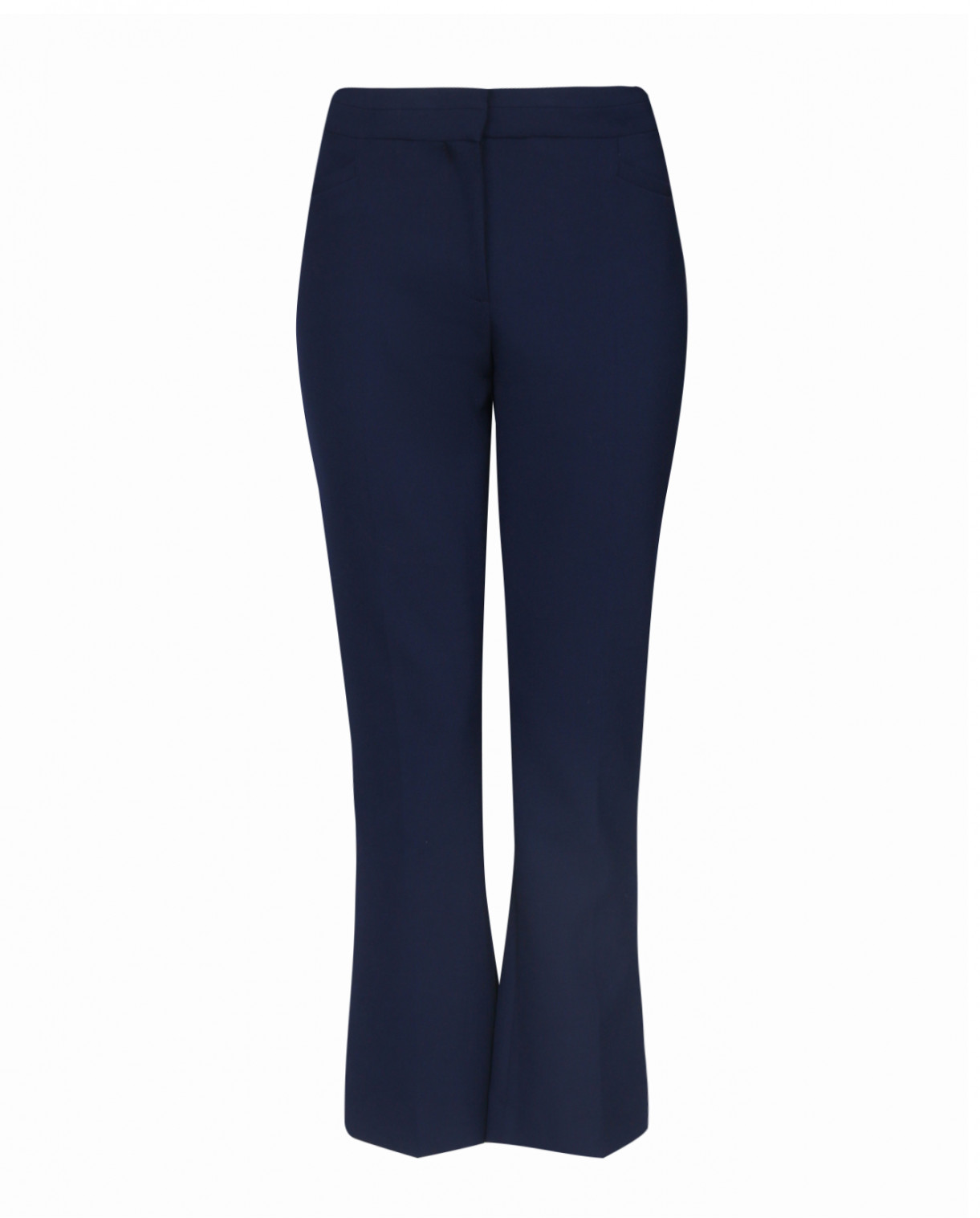Прямые брюки со стрелками Tara Jarmon  –  Общий вид  – Цвет:  Синий