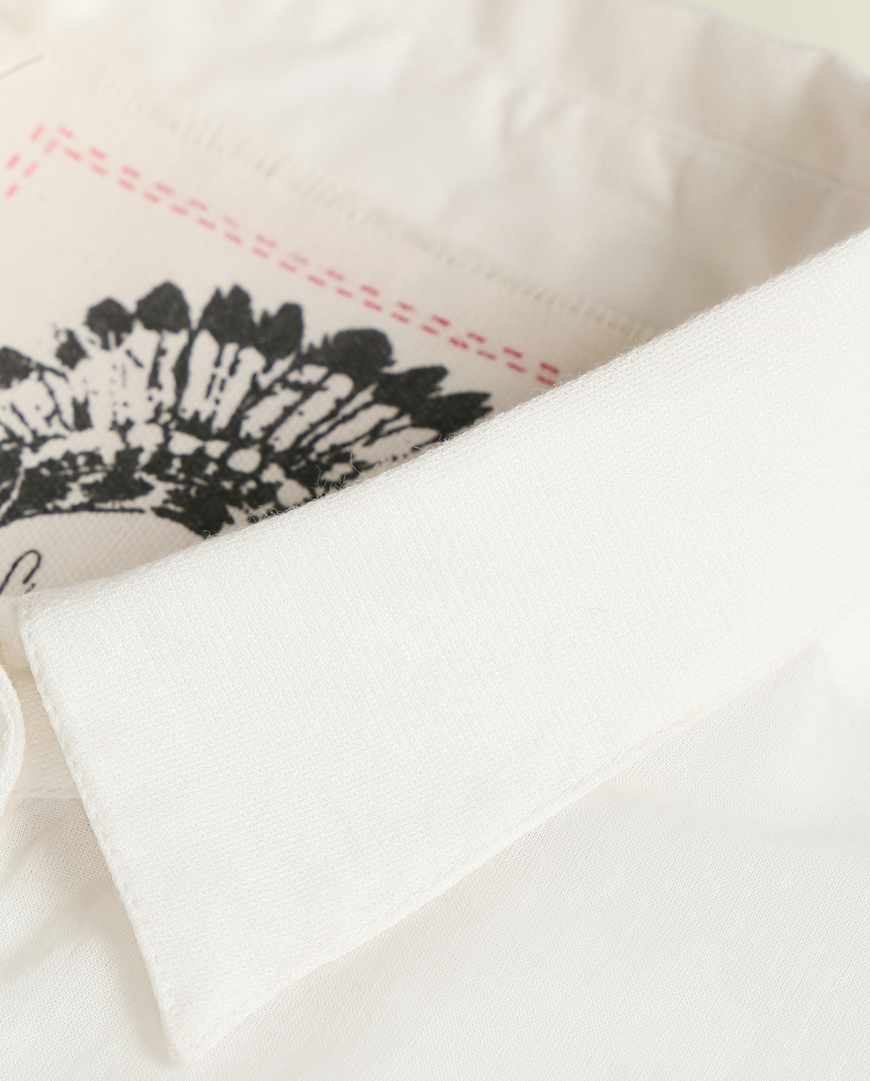 Рубашка из хлопка с карманом на груди Swildens  –  Деталь1  – Цвет:  Белый