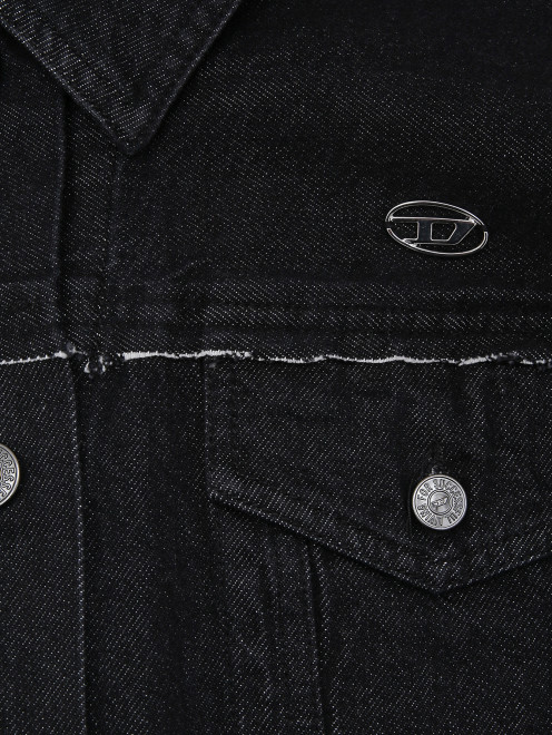 Куртка из денима с логотипом - Деталь