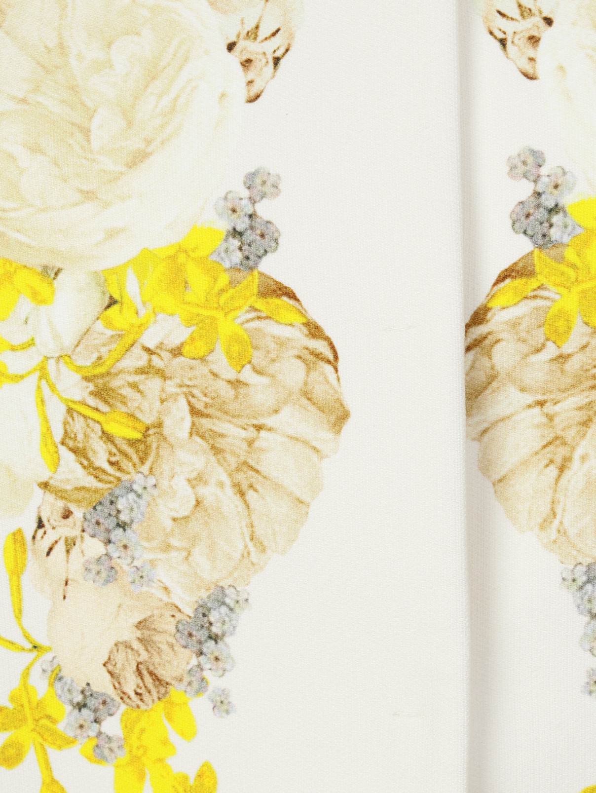 Легкое пальто из хлопка с цветочным узором Giambattista Valli  –  Деталь  – Цвет:  Белый