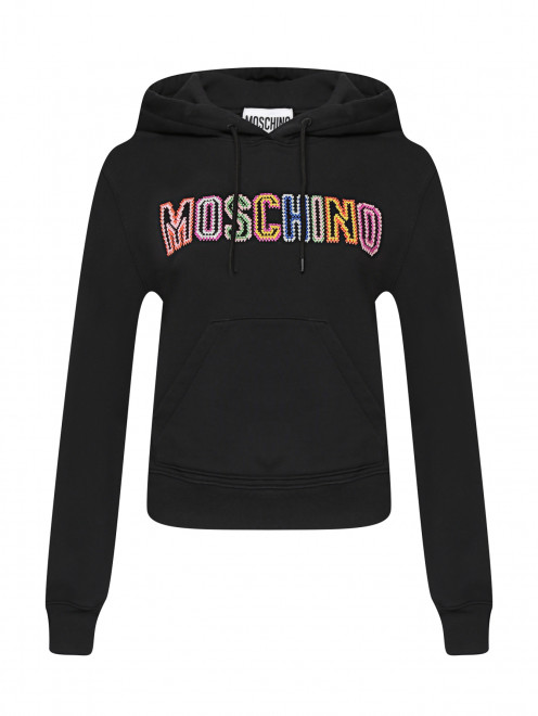 Толстовка из хлопка с логотипом Moschino - Общий вид