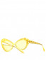 Солнцезащитные очки "кошачий глаз" в пластиковой оправе с кристаллами Moschino  –  Обтравка3