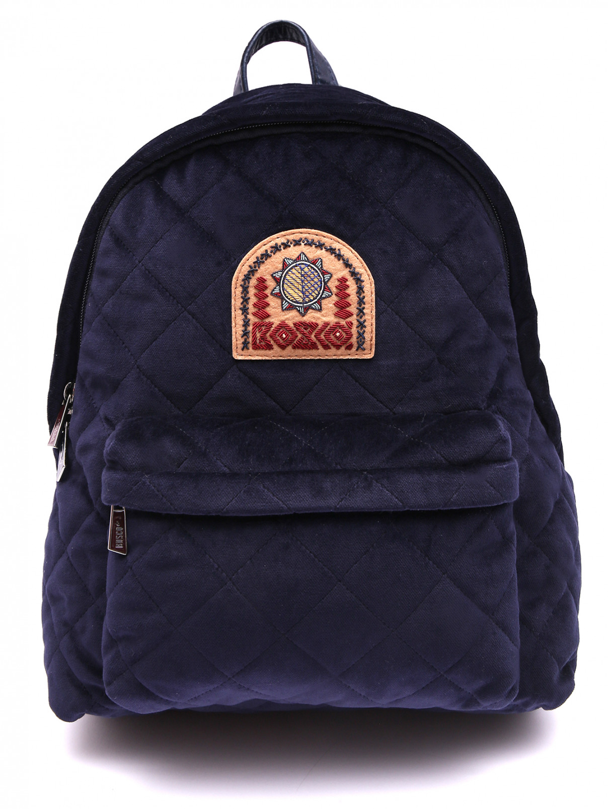 Стеганый рюкзак из текстиля BOSCO  –  Общий вид  – Цвет:  Синий