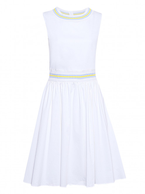 Платье из хлопка с контрастной отделкой Blugirl - Общий вид