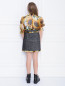 Платье шелковое с твидовой юбкой Dolce & Gabbana  –  МодельВерхНиз1