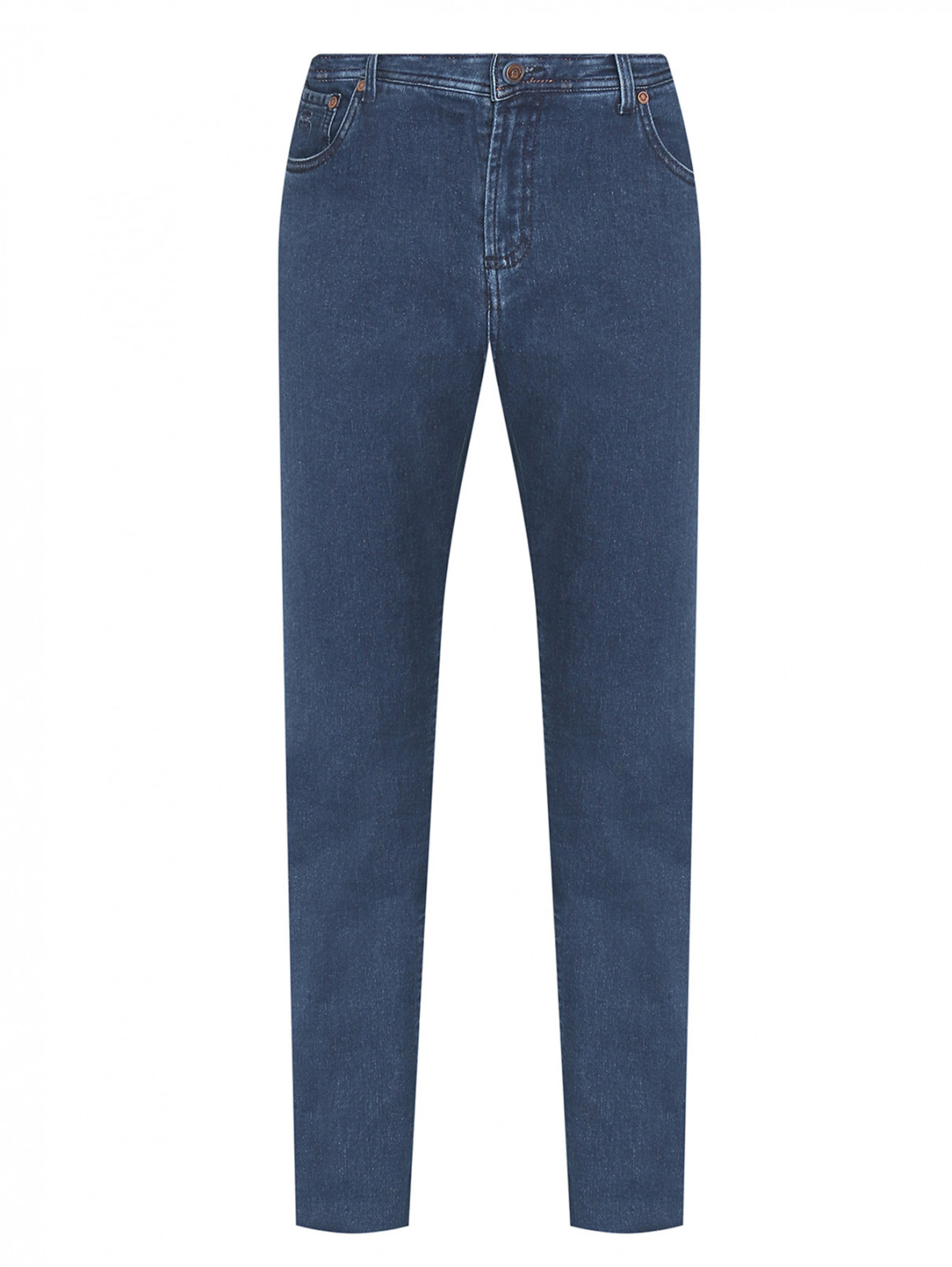 Однотонные джинсы из хлопка Richard J. Brown  –  Общий вид  – Цвет:  Синий
