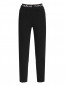 Трикотажные брюки с контрастной отделкой GAELLE PARIS  –  Общий вид