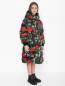 Пуховое пальто с цветочным узором Dolce & Gabbana  –  МодельВерхНиз