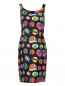 Платье из шелка с узором Moschino  –  Общий вид