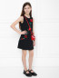 Платье без рукавов с аппликацией Dolce & Gabbana  –  МодельОбщийВид