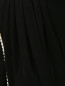 Трикотажное платье-миди с драпировкой, декорированное бусинами Jean Paul Gaultier  –  Деталь