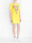 Платье из хлопка с принтом Moschino Boutique  –  Модель Общий вид