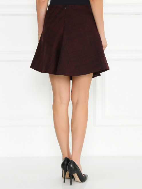 Юбка-мини из шерсти с узором Carven - Модель Верх-Низ1