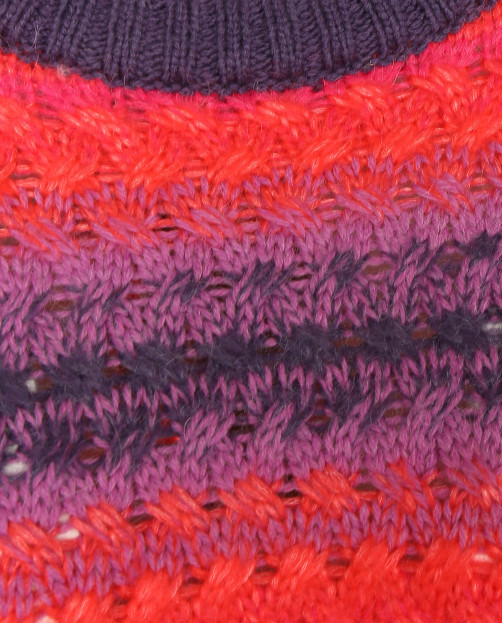 Джемпер из шерсти крупной вязки с узором Juicy Couture - Деталь