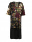 Платье-мини с цветочным узором и кружевной вставкой Antonio Marras  –  Общий вид