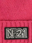 Шапка из смешанной шерсти с аппликацией N21  –  Деталь