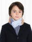 Легкий шарф из шерсти и кашемира Il Gufo  –  МодельВерхНиз