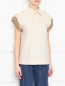 Рубашка из хлопка с коротким рукавом Alberta Ferretti  –  МодельВерхНиз