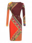 Трикотажное платье из шерсти с узором Etro  –  Общий вид