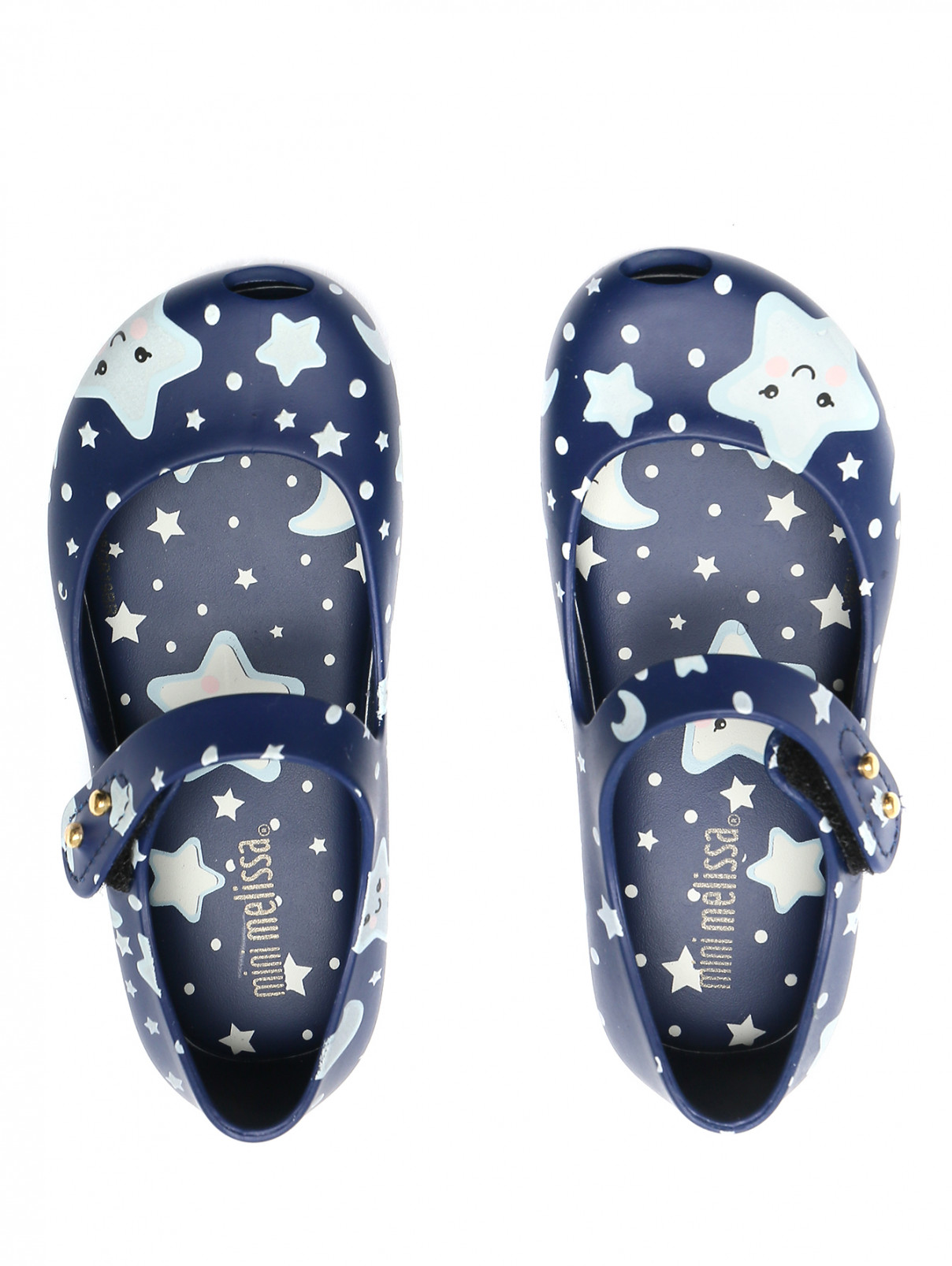 Резиновые туфли с узором Melissa  –  Обтравка4  – Цвет:  Синий