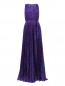 Плиссированное платье-макси с узором Moschino Boutique  –  Общий вид