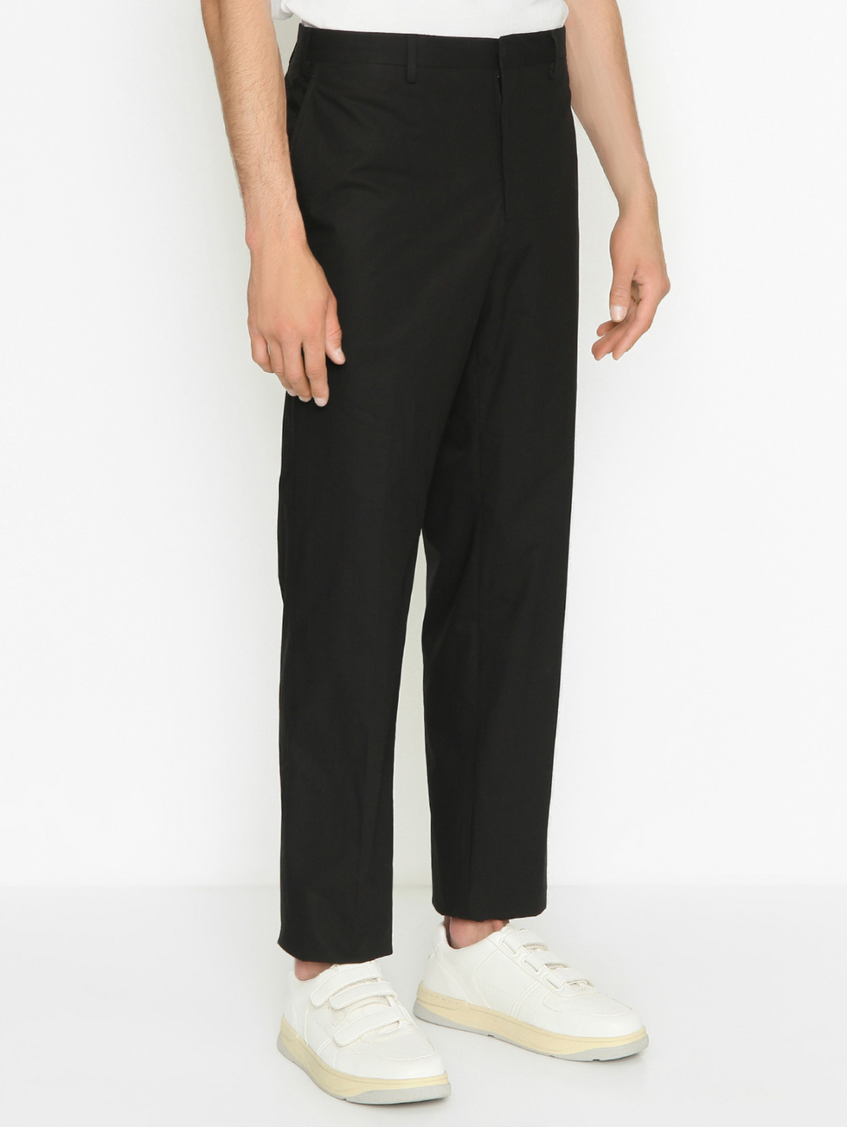 Костюм из хлопка однотонный Versace Collection  –  МодельВерхНиз1