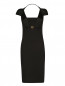 Трикотажное платье-мини на широких бретелях Versace Collection  –  Общий вид