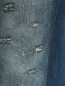 Юбка из денима декорированная искусственным жемчугом Forte Dei Marmi Couture  –  Деталь