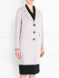 Однобортное пальто из кашемира Armani Collezioni  –  Модель Верх-Низ