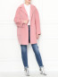 Пальто из шерсти свободного кроя с накладными карманами Weekend Max Mara  –  МодельОбщийВид