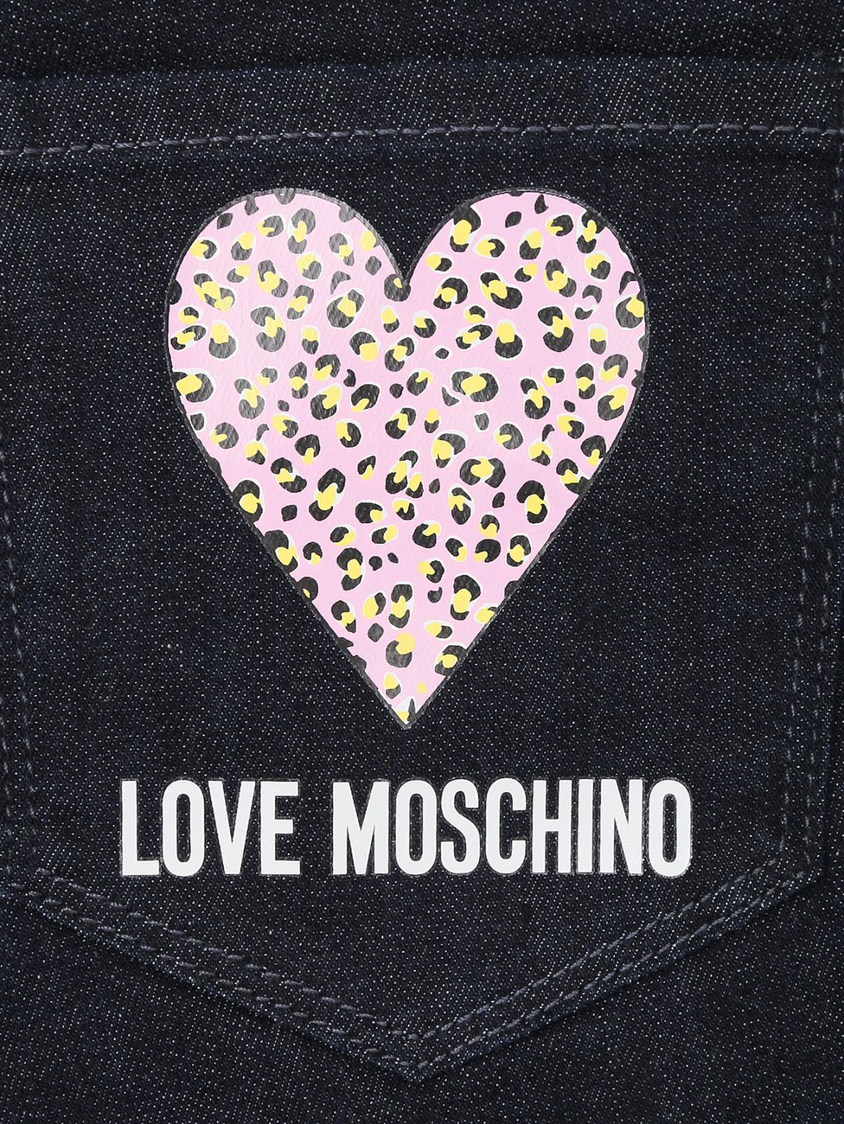 Джинсы из темно-синего денима Moschino Love  –  Деталь  – Цвет:  Синий