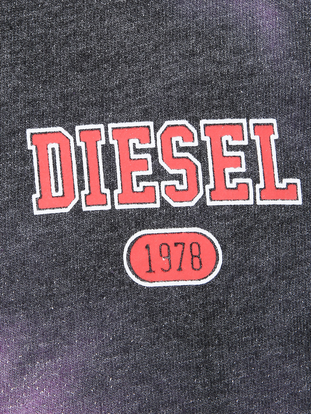 Трикотажные широкие брюки Diesel  –  Деталь  – Цвет:  Фиолетовый