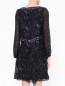 Платье с узором и металлическим декором Frankie Morello  –  МодельВерхНиз1