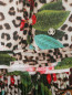 Платье с заниженной талией из хлопка с узором Roberto Cavalli  –  Деталь