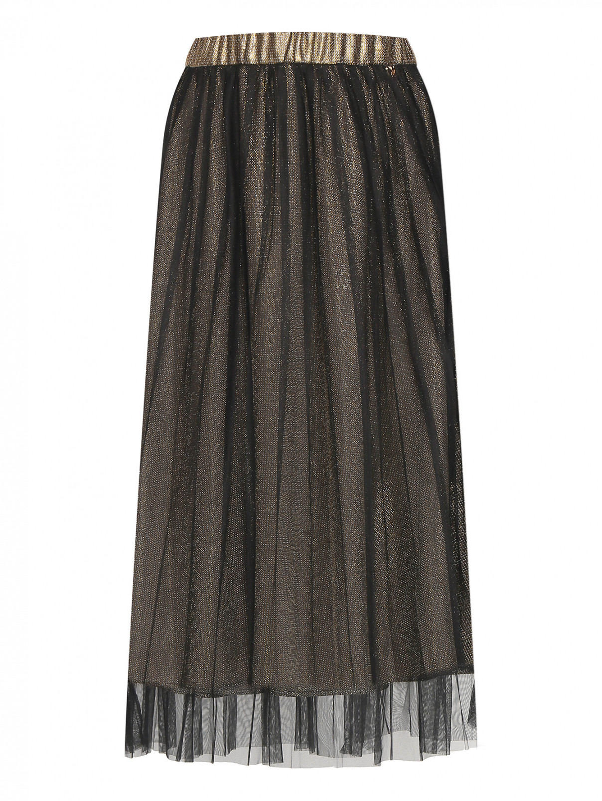 Золотистая юбка с сеткой My Twin  –  Общий вид