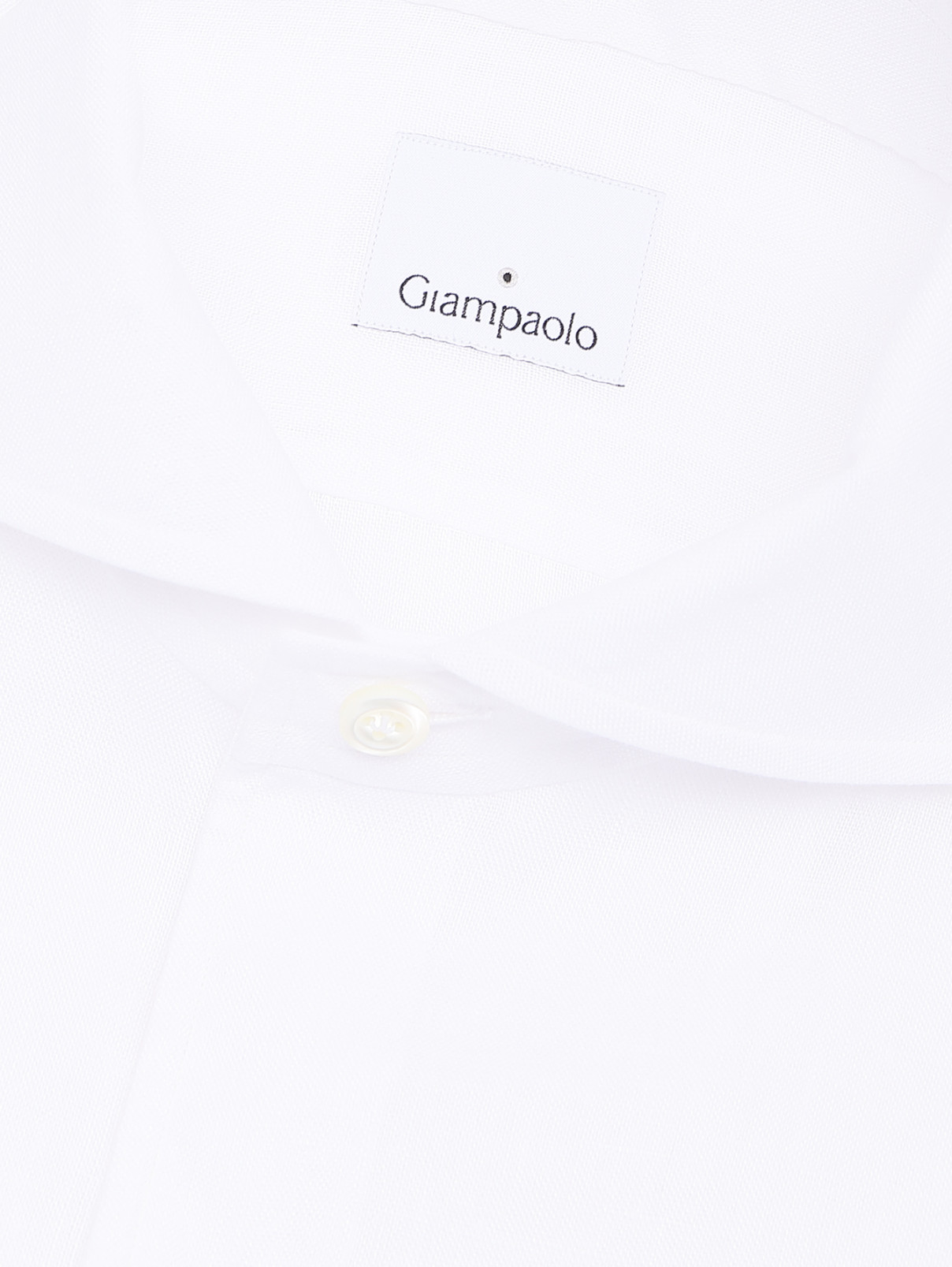 Рубашка изо льна на пуговицах Giampaolo  –  Деталь  – Цвет:  Белый