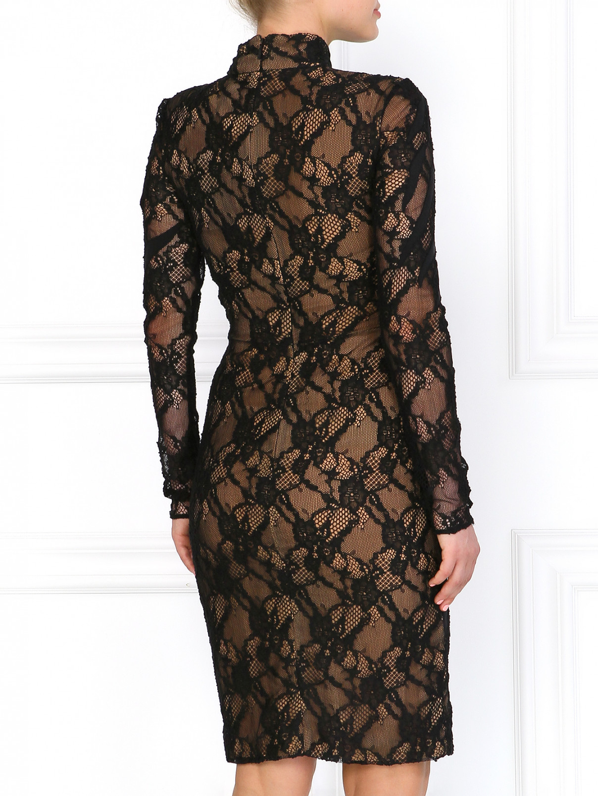 Кружевное платье-футляр Versace 1969  –  Модель Верх-Низ1  – Цвет:  Черный
